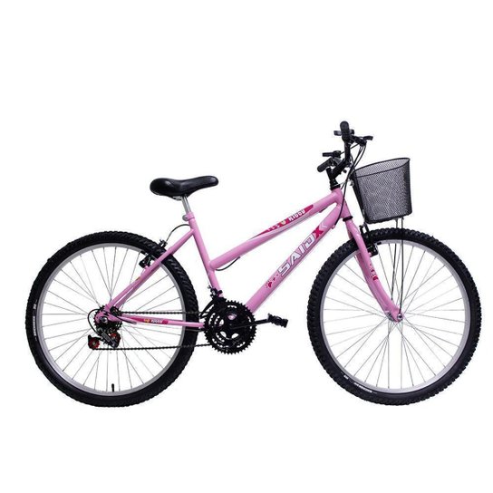 Bicicleta Aro 26 Feminina Bike De Passeio 18 Marchas Saidx