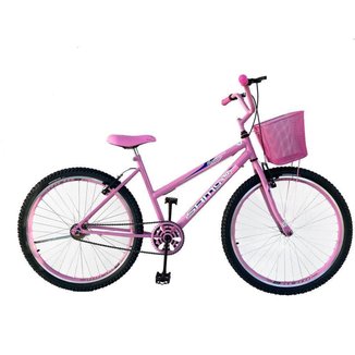 Bicicleta Aro 26 Feminina Urbana Passeio Dia a Dia Freios V Brake Roda Alumínio Aero