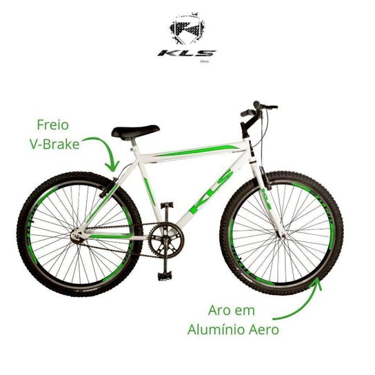 Bicicleta Aro 26 Kls Free Gold Freio V-Brake Mtb