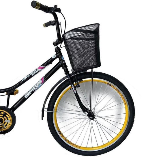 Bicicleta Aro 26 Rolamentada Urbana Retro C/ Cestinha Rodas Aluminio Aero Reforçado