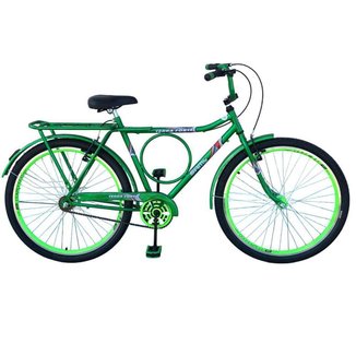 Bicicleta Aro 26 Urbana Barra Terra Forte Circular Rolamento Freio V Brake Rodas Aluminio Aero