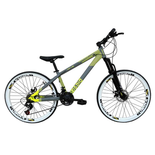 Bicicleta Aro 26 Vikingx Tuff X35 Alumínio 21v Freeride Aros Vmaxx Freio a Disco Hidráulico