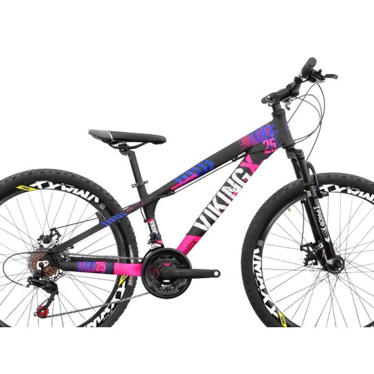 Bicicleta Aro 26 VikingX Tuff25 21v Freios Mecânicos e Trava