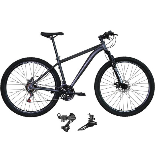 Bicicleta Aro 29 Absolute Nero 4 Alumínio 21v Câmbios Shimano Cabos Internos Freio a Disco Suspensão