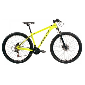 Bicicleta Aro 29 Absolute Nero 4 Câmbios Shimano 24v K7 Freio Hidráulico Cabos Internos Susp. Trava