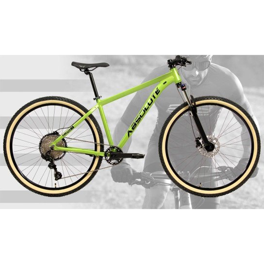 Bicicleta Aro 29 Absolute Nero 5 12v Trava Guidão 11/50 Freio Hidráulico 1x12v Hollowtech Pn Faixa