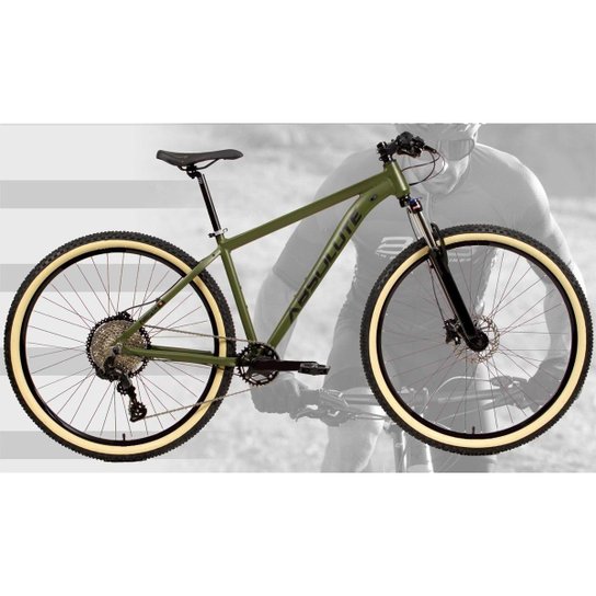 Bicicleta Aro 29 Absolute Nero 5 12v Trava Guidão 11/50 Freio Hidráulico 1x12v Hollowtech Pn Faixa