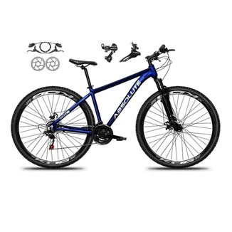 Bicicleta Aro 29 Absolute Nero 5 21v Câmbios Shimano Tz Freio a Disco Hidráulico Suspensão Diant.