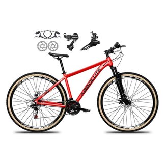 Bicicleta Aro 29 Absolute Nero 5 24v Câmbios Shimano Freios Hidráulicos Suspensão Pneus com Faixa