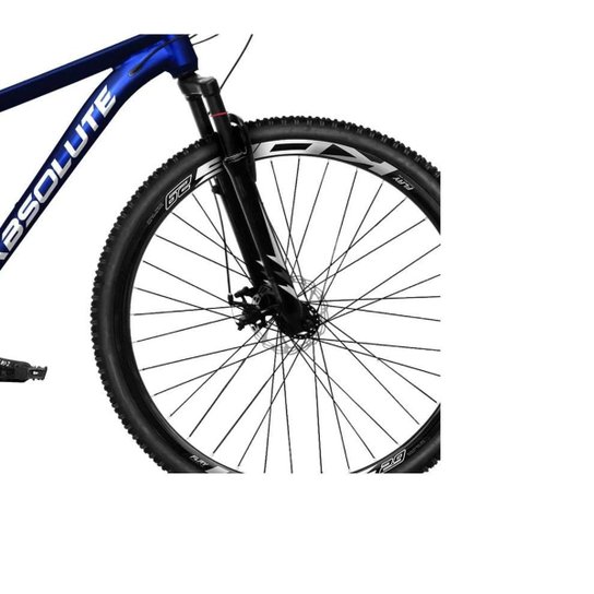 Bicicleta Aro 29 Absolute Nero 5 Alumínio 21v Cabos Internos Freio a Disco Suspensão Dianteira Mtb