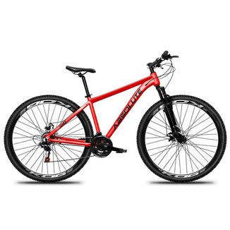 Bicicleta Aro 29 Absolute Nero 5 Alumínio 21v Cabos Internos Freio a Disco Suspensão Dianteira Mtb