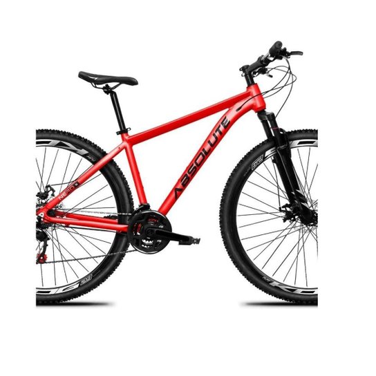 Bicicleta Aro 29 Absolute Nero 5 Alumínio 21v Cabos Internos Freio a Disco Suspensão Dianteira Mtb