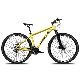 Bicicleta Aro 29 Absolute Nero 5 Alumínio 21v Cabos Internos Freio a Disco Suspensão Dianteira Mtb