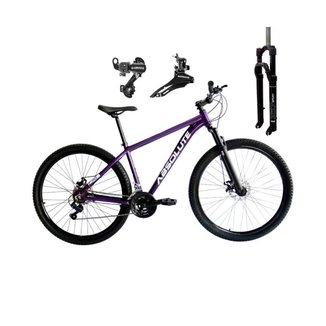 Bicicleta Aro 29 Absolute Nero 5 Alumínio 24v Câmbios Shimano Suspensão com Trava no Ombro