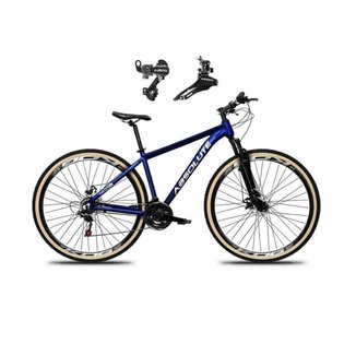 Bicicleta Aro 29 Absolute Nero 5 Alumínio 24v Câmbios Shimano Tz Freio Disco Susp.Diant Pneu Faixa