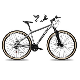 Bicicleta Aro 29 Absolute Nero 5 Alumínio 24v Câmbios Shimano Tz Freio Disco Susp.Diant Pneu Faixa