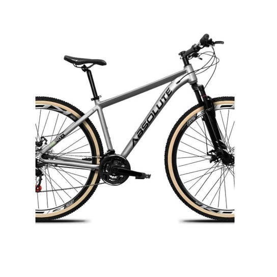 Bicicleta Aro 29 Absolute Nero 5 Alumínio 24v Câmbios Shimano Tz Freio Disco Susp.Diant Pneu Faixa