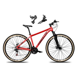 Bicicleta Aro 29 Absolute Nero 5 Alumínio 24v Câmbios Shimano Tz Freio Disco Susp.Diant Pneu Faixa