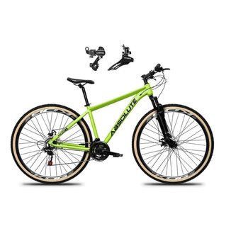 Bicicleta Aro 29 Absolute Nero 5 Alumínio 24v Câmbios Shimano Tz Freio Disco Susp.Diant Pneu Faixa