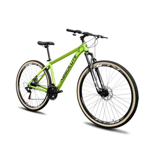 Bicicleta Aro 29 Absolute Nero 5 Alumínio 24v Câmbios Shimano Tz Freio Disco Susp.Diant Pneu Faixa