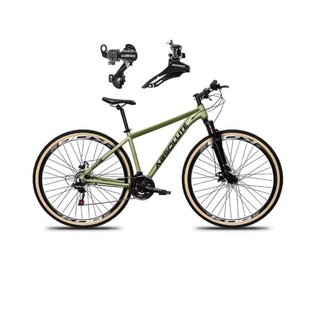 Bicicleta Aro 29 Absolute Nero 5 Alumínio 24v Câmbios Shimano Tz Freio Disco Susp.Diant Pneu Faixa