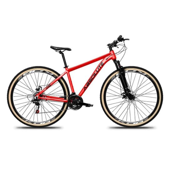 Bicicleta Aro 29 Absolute Nero 5 Alumínio 24v Freio a Disco Susp. Dianteira 60mm Pneus com Faixa
