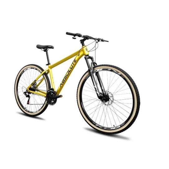 Bicicleta Aro 29 Absolute Nero 5 Alumínio 24v Freio a Disco Susp. Dianteira 60mm Pneus com Faixa
