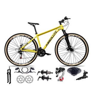 Bicicleta Aro 29 Absolute Nero 5 Câmbios Shimano 24v K7 11/32 Freio Hidráulicos Trava Pneu Faixa