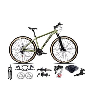Bicicleta Aro 29 Absolute Nero 5 Câmbios Shimano 24v K7 11/32 Freio Hidráulicos Trava Pneu Faixa