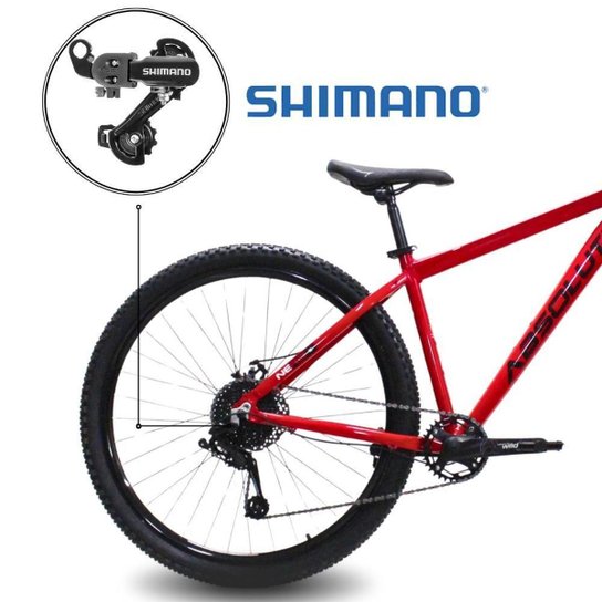 Bicicleta Aro 29 Absolute Nero 5 MTB Alumínio 21 Marchas Câmbio Shimano Freio a Disco