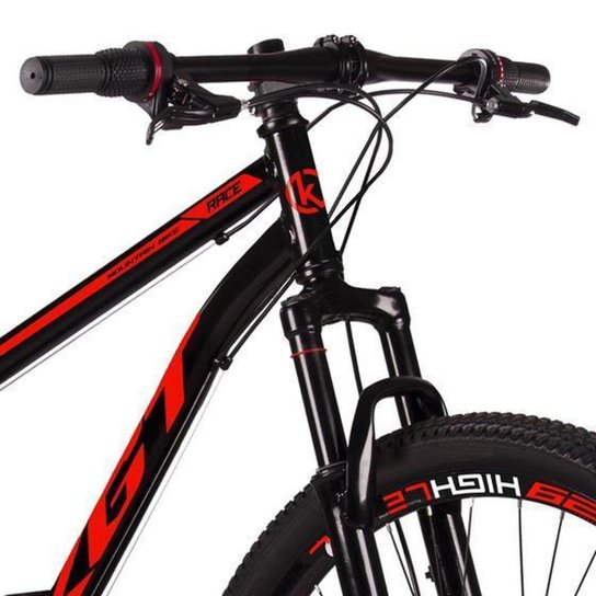 Bicicleta Aro 29 Aço Carbono KGT Freios Disco Suspensão 21v