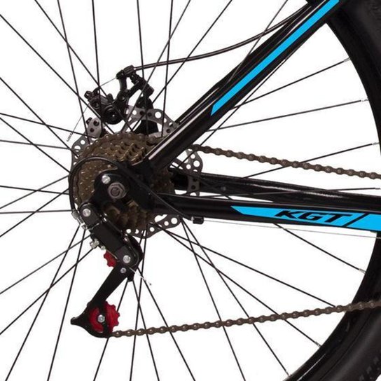 Bicicleta Aro 29 Aço Carbono KGT Freios Disco Suspensão 21v