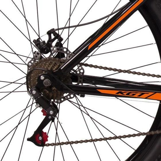 Bicicleta Aro 29 Aço Carbono KGT Freios Disco Suspensão 21v