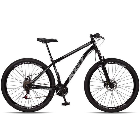 Bicicleta Aro 29 Aço Carbono KGT Freios Disco Suspensão 21v