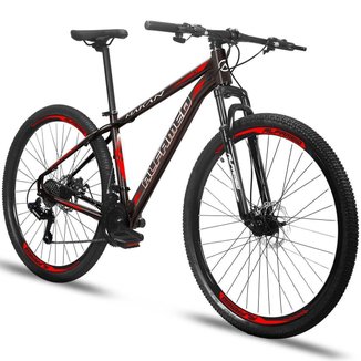 Bicicleta Aro 29 Alfameq Makan Freio a Disco 21 Marchas Cambios Shimano