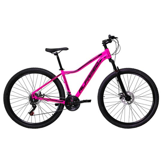 Bicicleta Aro 29 Alfameq Pandora Alumínio 21v Freio a Disco Suspensão Dianteira Feminina