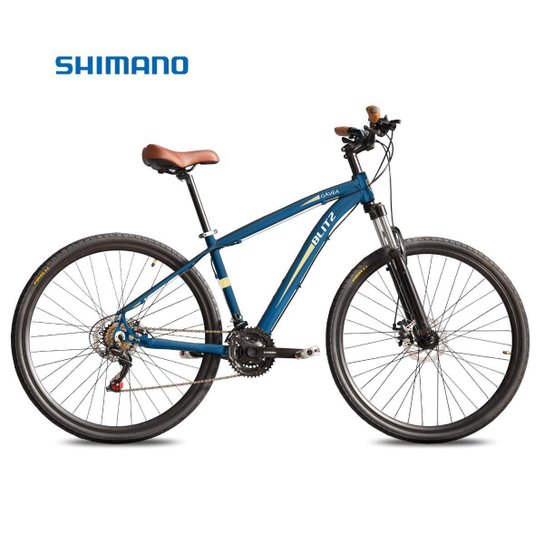 Bicicleta Aro 29 BLITZ Gavea Alum. Full Shimano 21v Freios a Disco Sus C/ Trava