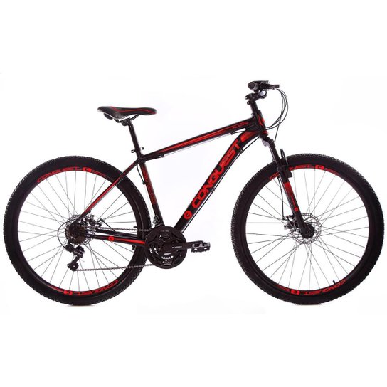 Bicicleta Aro 29 Conquest 24V Freios a Disco Câmbios Importados