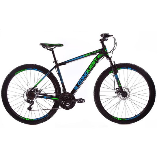 Bicicleta Aro 29 Conquest 24V Freios a Disco Câmbios Importados