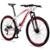 Bicicleta aro 29 Dropp Alumínio 21 Vel Marchas Freios a Disco Aluminum - Branco+Vermelho
