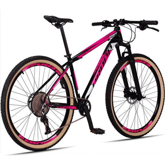 Bicicleta aro 29 dropp race 12 vel freio hidráulico Suspensão com Trava no Guidão