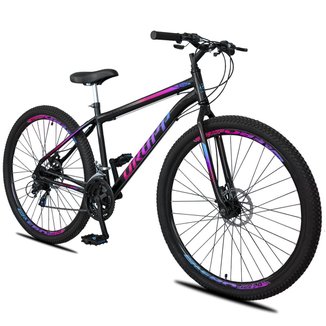 Bicicleta Aro 29 Dropp Sport Aero Aço Carbono 21 Vel Marchas Freio a Disco