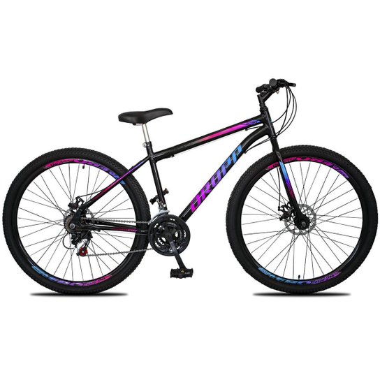 Bicicleta Aro 29 Dropp Sport Aero Aço Carbono 21 Vel Marchas Freio a Disco