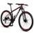Bicicleta Aro 29 Dropp SW 24 Vel Câmbio Shimano Quadro Alumínio MTB - Preto+Vermelho