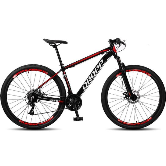 Bicicleta Aro 29 Dropp SW 24 Vel Câmbio Shimano Quadro Alumínio MTB