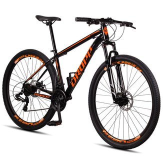 Bicicleta Aro 29 Dropp SW 24 Vel Câmbio Shimano Quadro Alumínio MTB
