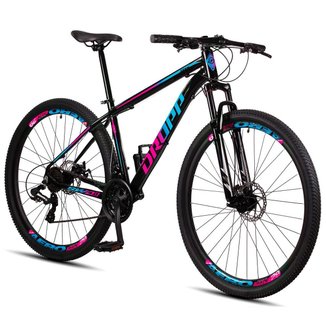 Bicicleta Aro 29 Dropp SW 24 Vel Câmbio Shimano Quadro Alumínio MTB