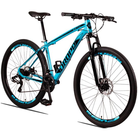 Bicicleta aro 29 Dropp Z3 Alumínio Shimano 21 vel marchas freio a disco mecânico com suspensão MTB