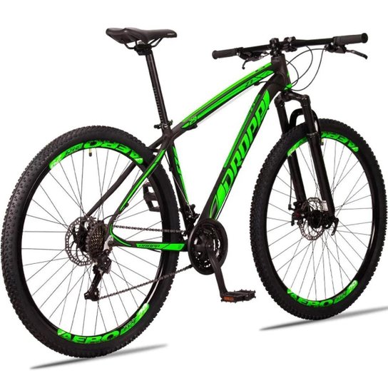 Bicicleta aro 29 Dropp Z3 Alumínio Shimano 21 vel marchas freio a disco mecânico com suspensão MTB