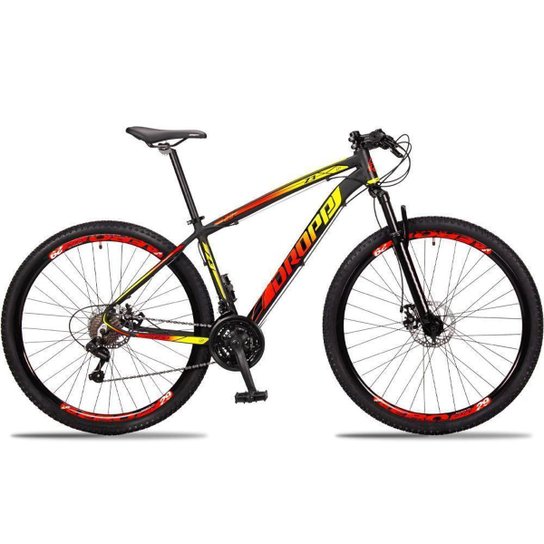 Bicicleta aro 29 Dropp Z3 Alumínio Shimano 21 vel marchas freio a disco mecânico com suspensão MTB